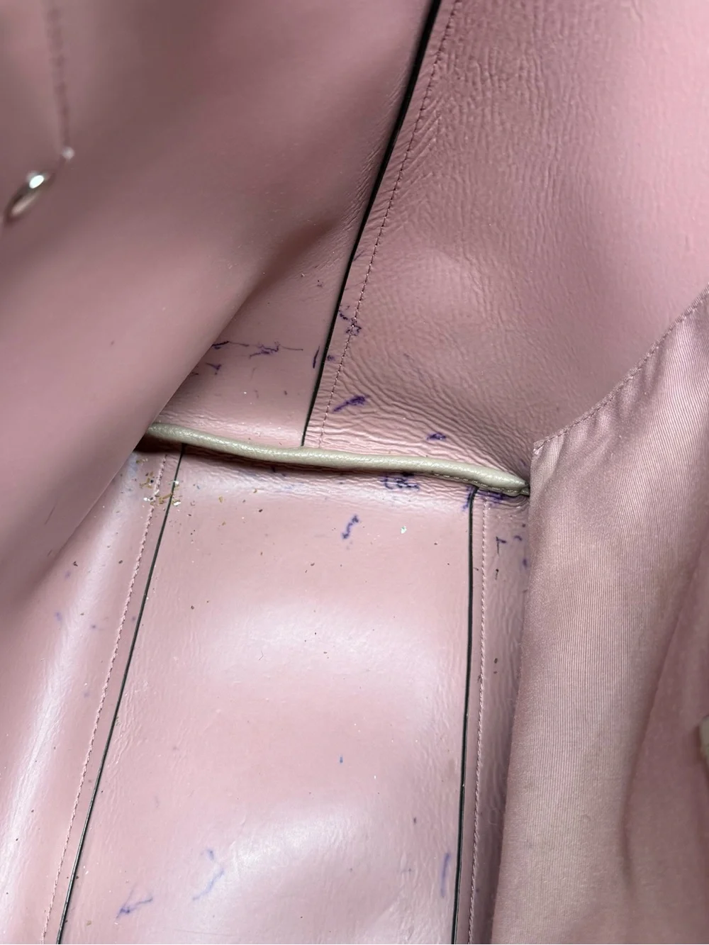 Coach Pebbled Leather Tote in Taupe